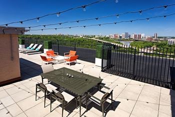 Sky lounge with comfy seating and amazing views!